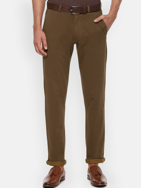 

Louis Philippe Sport Men Brown Formal Trousers