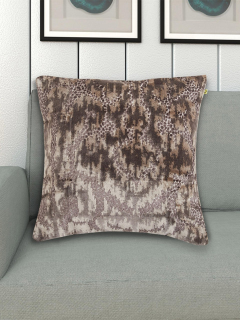 

Home Centre Brown & Beige Abstract Square Jacquard Cushion Covers
