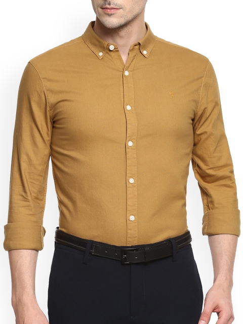 

Farah Men Tan Casual Shirt