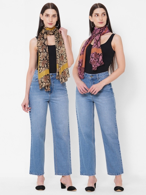 

Get Wrapped Women Pack of 2 Multi Printed Scarf