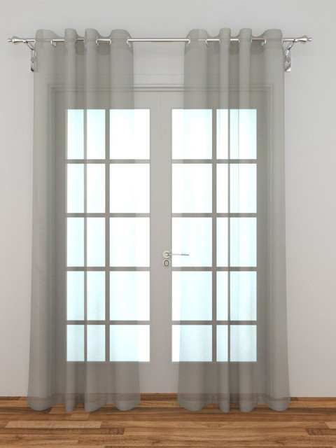 

Home Centre Set of 2 Grey Sheer Door Curtains