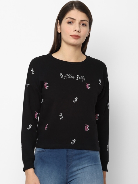 

Allen Solly Woman Women Black Printed Sweatshirt