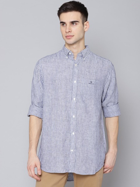 

GANT Men Blue & White Striped Casual Shirt