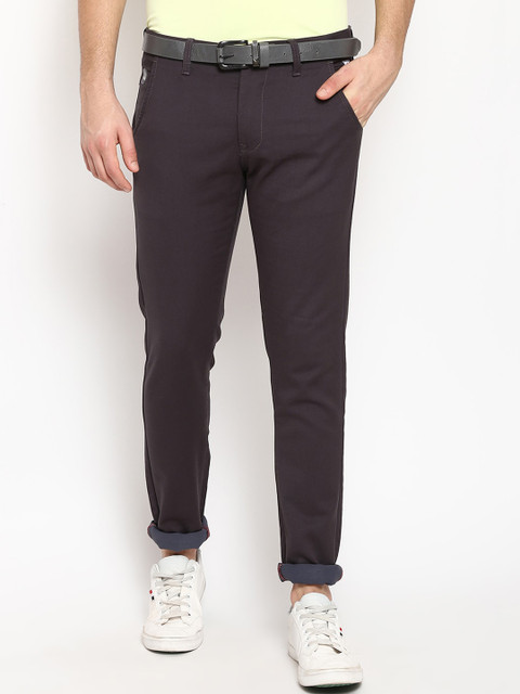 

V2 Value & Variety Men Grey Regular Trousers Regular Trousers