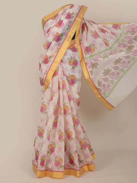 

Pothys Women Off White Saree