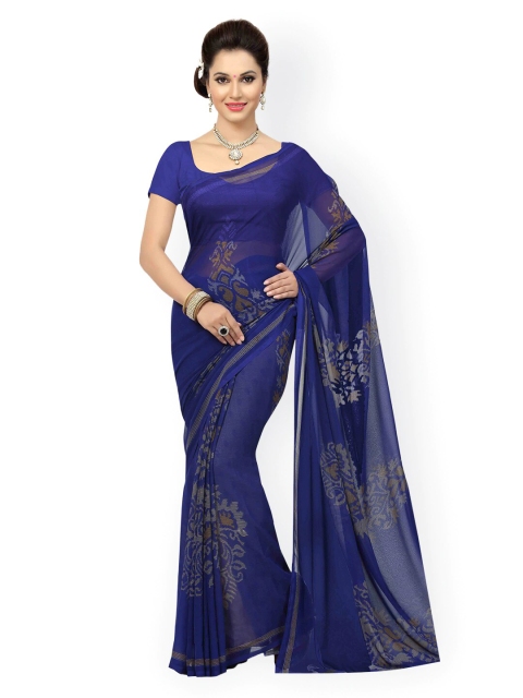 

KALINI Blue & Beige Ethnic Motifs Saree