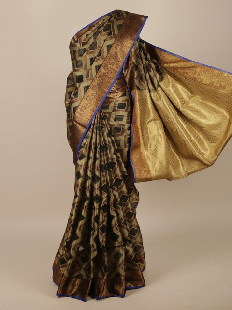 

Pothys Multi Zari Jute Silk Saree