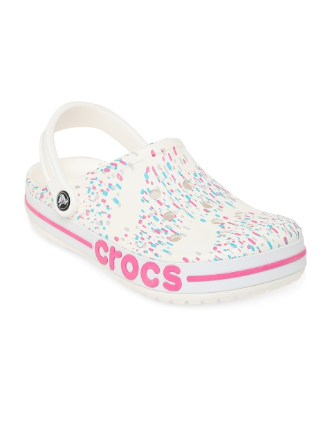 

Crocs Bayaband Unisex White Blue Clogs Sandals