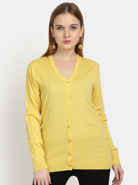 

PICOT Women Yellow Cardigan
