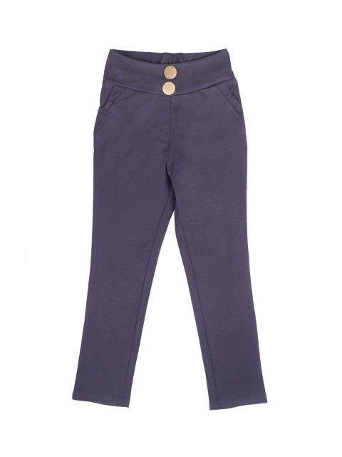 

Tiny Girl Girls Blue Solid Skinny-Fit Treggings