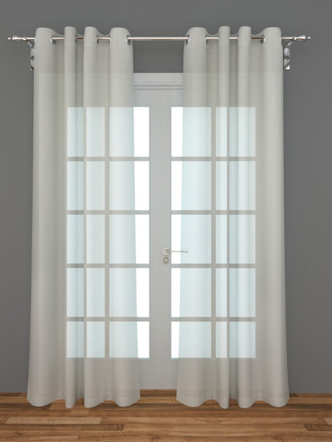 

Home Centre White Set of 2 Sheer Door Curtain
