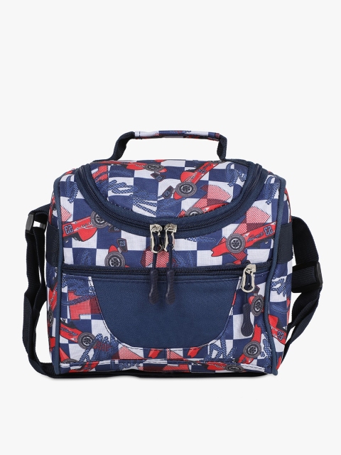 

Toniq Kids Kids Navy Blue & White Printed Lunch Bag