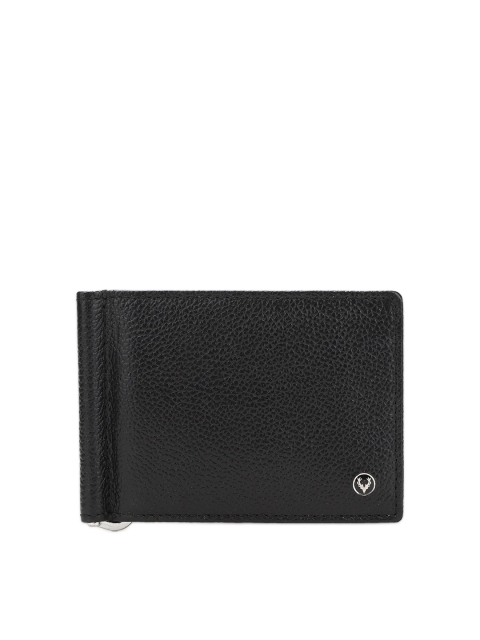 

Allen Solly Men Black Solid Leather Money Clip