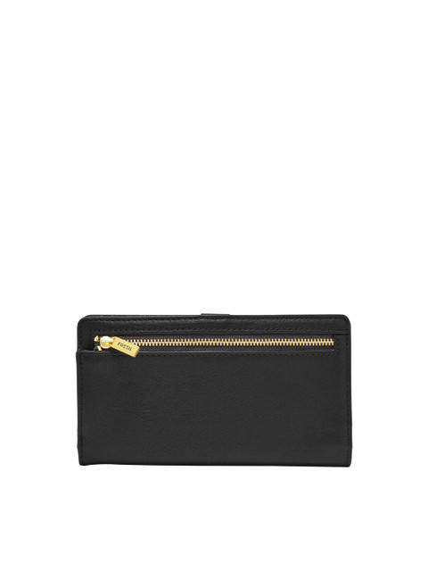 

Fossil Women Black Liza Textured Leather Two Fold Wallet