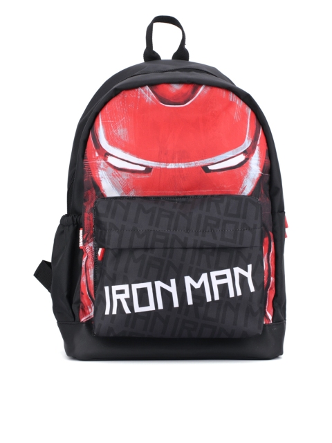 

Marvel Boys Black & Red Iron Man Graphic Print Contrast Detail Backpack
