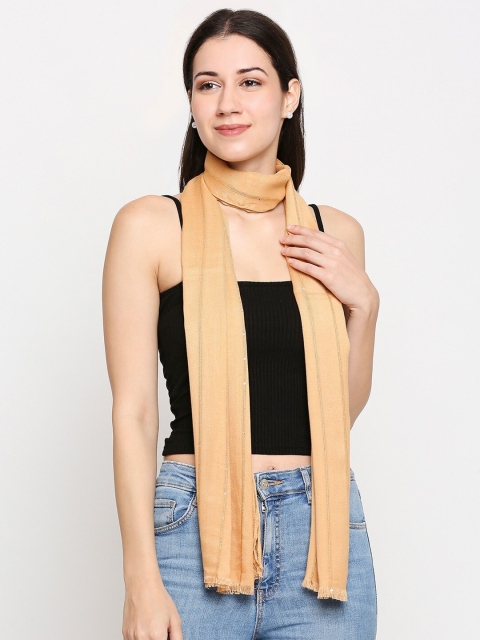 

Get Wrapped Women Beige Sequined Scarf