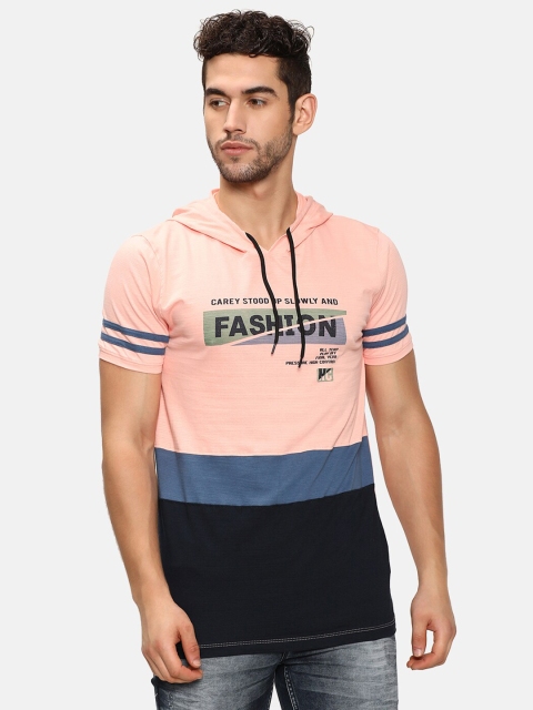 

V2 Value & Variety Men Pink & Black T-shirt