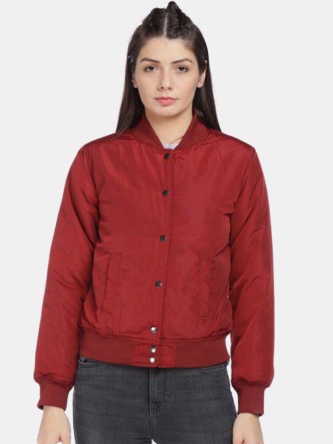 

Aeropostale Women Red Bomber Jacket
