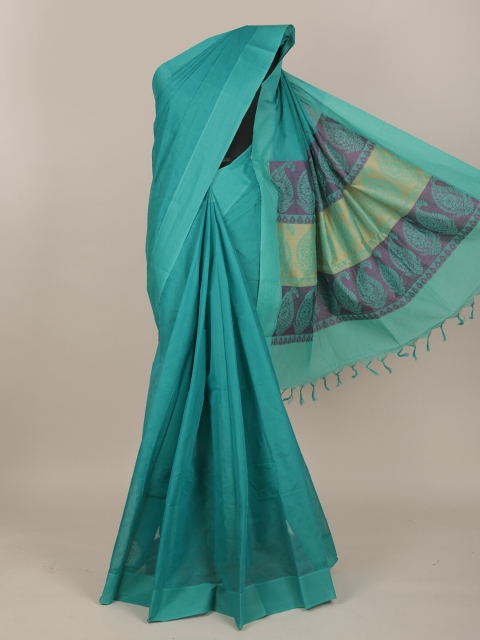 

Pothys Blue Pure Cotton Saree