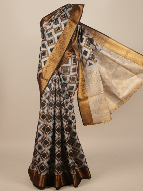 

Pothys Multi Woven Design Jute Silk Saree