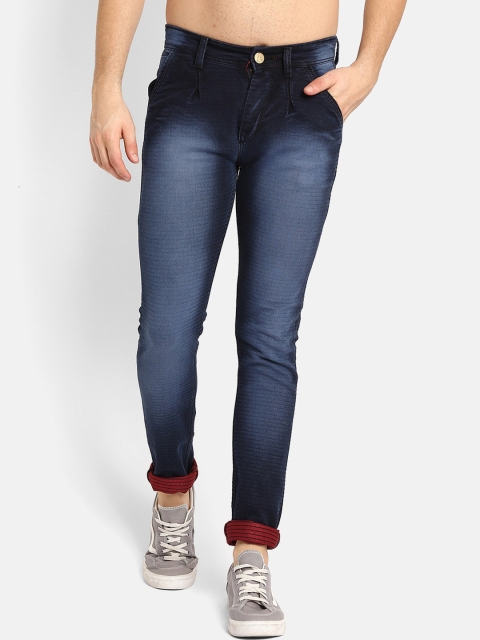 

V2 Value & Variety Men Blue Heavy Fade Clean Look Jeans