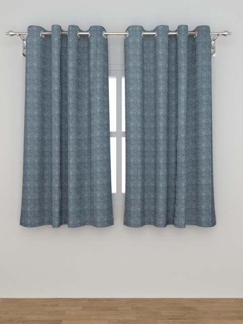 

Home Centre Blue & White Set of 2 Striped Window Curtain