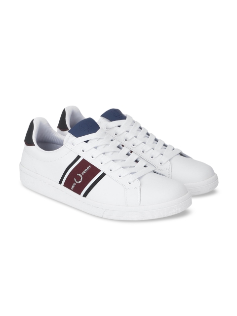 

Fred Perry Men White Leather Sneakers