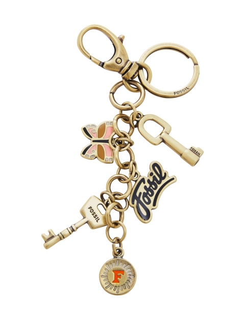

Fossil Multicoloured Key Shape Keychain, Multi