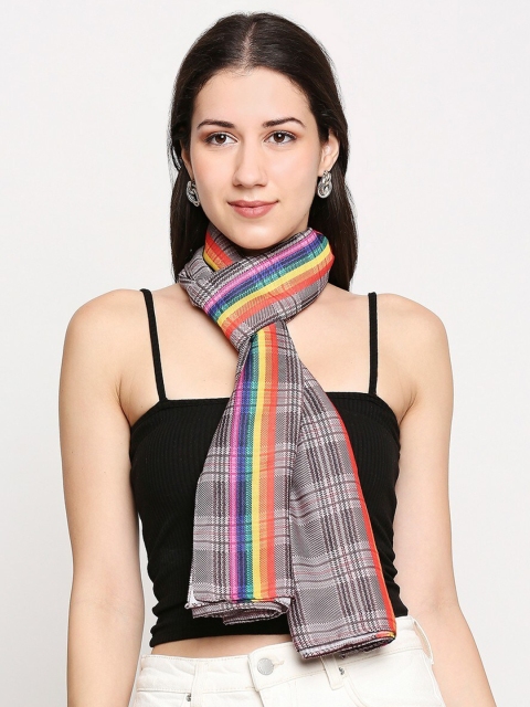

Get Wrapped Women Multi & Orange Checked Scarf