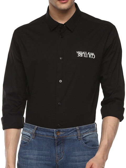 

Versace Jeans Couture Men Black Casual Shirt