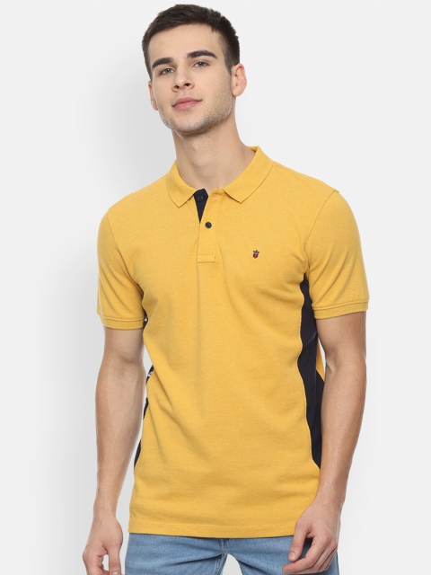 

Louis Philippe Men Yellow Slim Fit Polo Collar T shirt