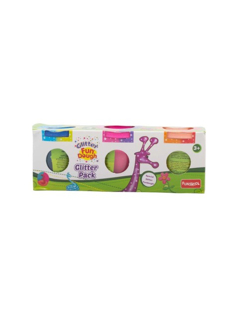 

Fun Dough Multicoloured Glitter Pack, Multi