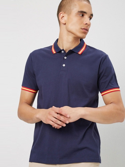 

FOREVER 21 Men Multi Polo Collar T-shirt