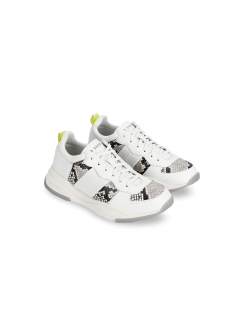

Ted Baker Women White Woven Design Leather Sneakers