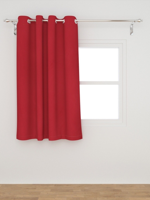 

Home Centre Red Solid Blackout Window Curtain