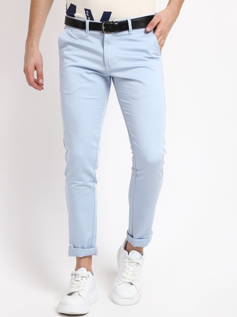 

V2 Value & Variety Men Blue Solid Regular Trousers