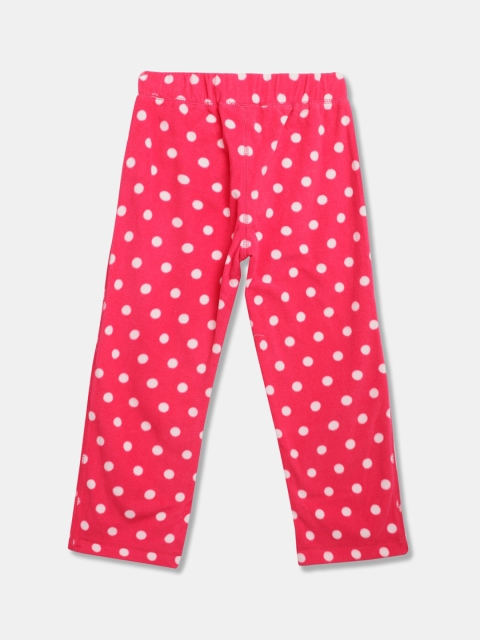 

GAP Boys Pink & White Polka Dots Printed Lounge Pants