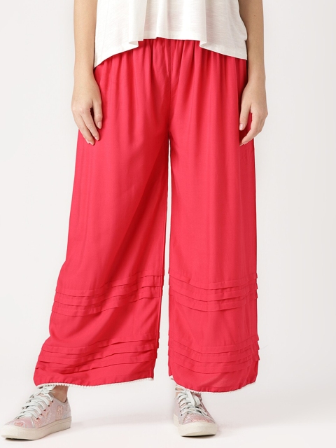 

Libas Women Pink Knitted Palazzos