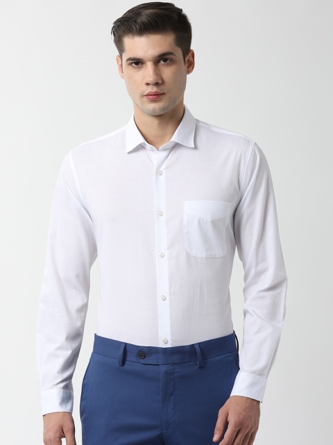 

Peter England Elite Men White Slim Fit Formal Shirt