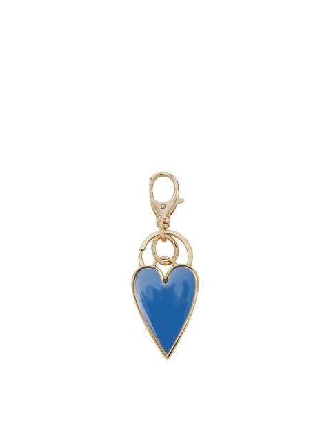 

Fossil Women Gold-Toned & Blue Heart-Shaped Key Chain
