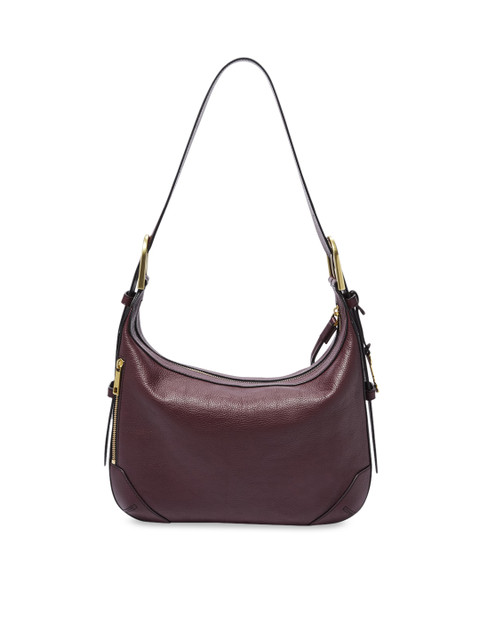 

Fossil Purple Leather Structured Hobo Bag