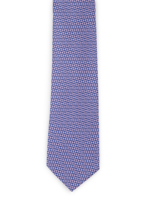 

Peter England Men Purple & Navy Blue Woven Design Broad Tie
