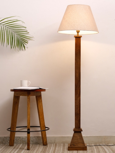 

Fabindia Cream & Brown Classic Country Club Lamp