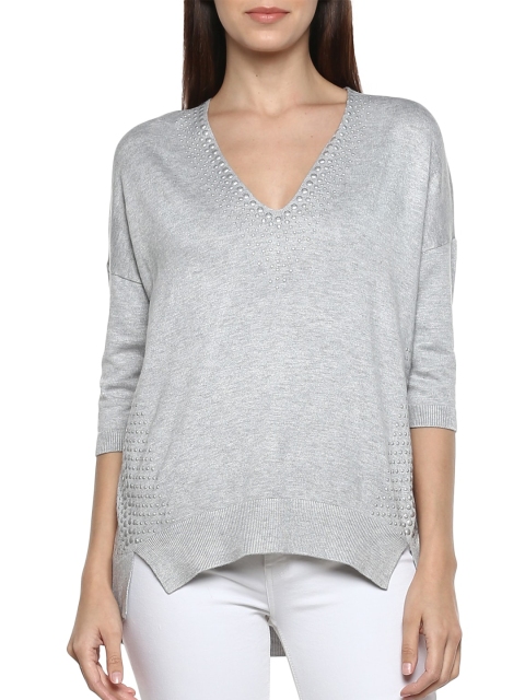 

Phase Eight Women Grey Pullover with Embellished Detail