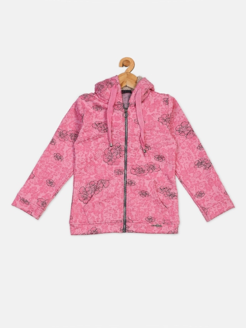 

Ziama Girls Pink Printed Sweatshirt