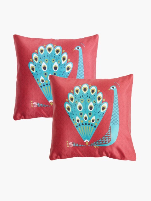 

Home Centre Red & Blue Set of 2 Ethnic Motifs Square Cushion Covers