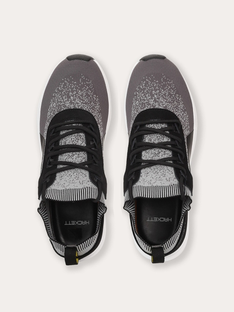 

HACKETT LONDON Men Black Colourblocked Leather Sneakers