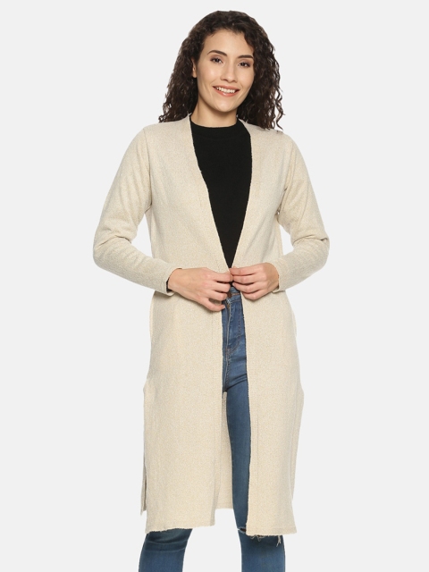 

PICOT Women Beige Longline Shrug