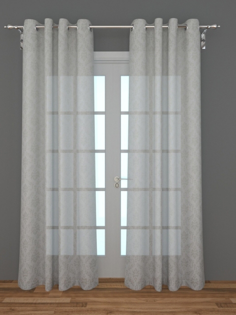 

Home Centre White & Grey Set of 2 Ethnic Motifs Door Curtain