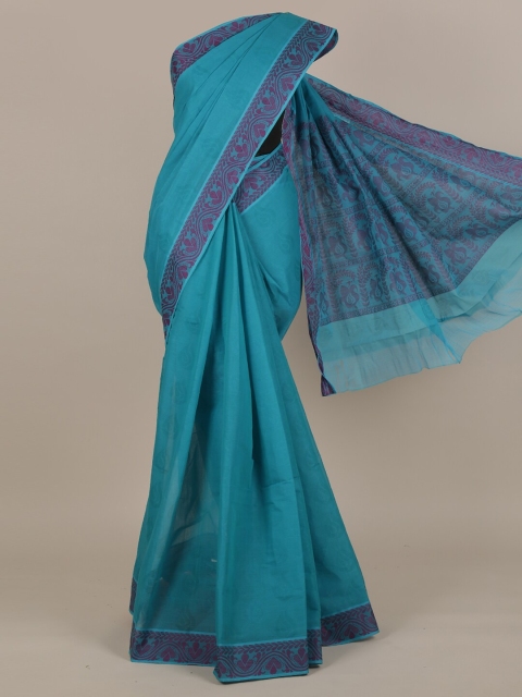 

Pothys Blue & Purple Pure Cotton Saree